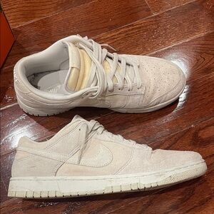 Nike Men's Beige Dunk Low-Top Sneakers